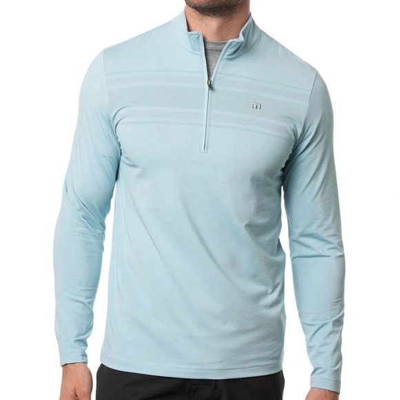 Travis Mathew Other - Travis Mathew Mens Trout Of This World 1/4 Quarter Zip Pullover Jacket Golf Blue